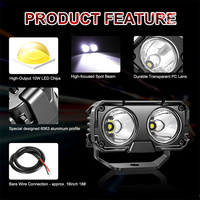 Projecteurs de travail LED pour voiture de 3,6 pouces, faisceau spot, étanches IP67, en aluminium, 20W, haute puissance, pour tout-terrain