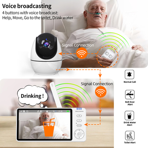 Báo động chăm sóc cá nhân mới với máy ảnh và nút SOS cuộc gọi thoại mất khả năng theo dõi người già hai chiều tầm nhìn người già - Product Image 6