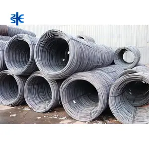 Laminado en caliente Ms Acero de bajo carbono Galvanizado Fabricación de buen precio Varilla de alambre en bobinas