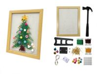 Kit de bricolage en plastique pour arbre de Noël avec lumières LED, ensemble de jouets éducatifs pour la création artistique sur le thème des animaux et de la nature, cadeau de vacances