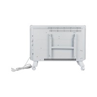 Radiateur à convection sur roulettes autoportant avec thermostat manuel, deux niveaux de puissance, appareil de chauffage intérieur