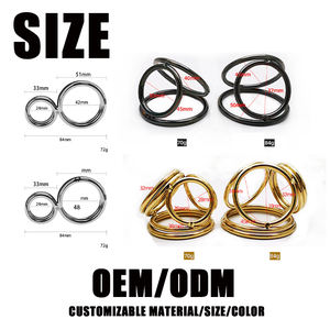 Sexbay En Yeni 6 Tasarım S/L Paslanmaz Çelik Çiftler İçin Seks Metal Sünnet Klipsi Egzersiz Penis Büyütücü Erkek Sünnet Derisi Penis Halkası - Product Image 2