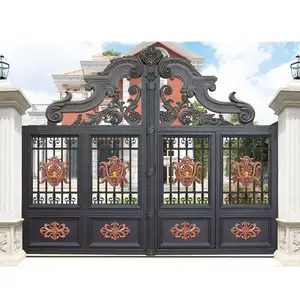 China Aluminium Housing House Main Gate Designs Aluminum Alloy Art Gate For Villa Home