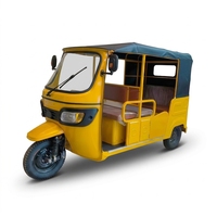 Tricycle Électrique Motorisé 6 Places pour Passagers et Marchandises, Type Tuk Tuk Bajaj, 3 Roues, Fabrication Usine