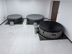 Nuova Vasca Idromassaggio Gonfiabile Rotonda Portatile 2026 con Pompa Riscaldante per Giardino/Cortile - Product Image 2