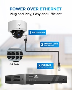 <span class=keywords><strong>Système</strong></span> <span class=keywords><strong>de</strong></span> caméra CCTV NVR 4K 16 canaux GWSECU avec disque dur 4 To, 16x 8MP PoE, IA, audio extérieur, vision nocturne, surveillance commerciale DIY - Product Image 4