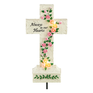 Vase funéraire en résine avec piques métalliques, ailes d'ange personnalisées, statue commémorative, cadeau pour les proches disparus, peint à la main, artistique, durable - Product Image 4