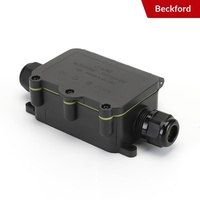 Boîtier de jonction PC étanche pour éclairage extérieur souterrain, lampadaires, boîtier de surveillance de sécurité noir scellé, connecteurs de terminaison IP68