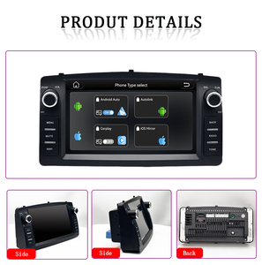 Radio para Auto con Linux para Toyota <span class=keywords><strong>Corolla</strong></span> E120 2003-<span class=keywords><strong>2006</strong></span>, con Carplay, Reproductor Multimedia de 7'', Unidad Principal de Audio para Auto 2DIN, Navegación GPS - Product Image 3