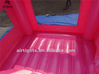 Château gonflable de gonflage rose avec toboggan, offre spéciale, en location de prix en gros