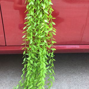Plante artificielle Tainen en saule pleureur, 100 cm, en plastique vert, pour décoration murale, mariage et maison - Product Image 1