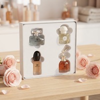 Ensemble de parfums pour femmes MERYAM, 4 pièces, senteur fraîche et longue durée, vaporisateur, eau de parfum, avec boîte cadeau artistique blanche, style minimaliste moderne