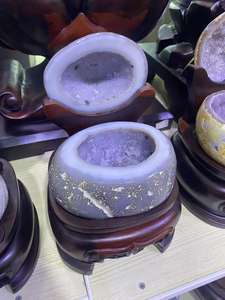 Adornos de Ágata de Cueva de Amatista Natural de Brasil, Geoda de Ágata Natural de Gran Tamaño, Cuenco <span class=keywords><strong>del</strong></span> <span class=keywords><strong>Tesoro</strong></span> de Amatista Grande - Product Image 3