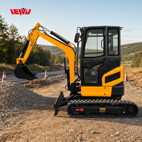 Mini-excavatrice multifonctionnelle de fabrication chinoise, prix compétitifs pour fermes et ranchs, excavatrice de 30 tonnes, livraison gratuite, équipée d'un moteur/pompe Eaton