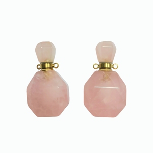 ขวดน้ำหอมโรสควอตซ์ ขวดคริสตัลธรรมชาติ - Product Image 5