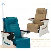 Fauteuil d'infusion électrique inclinable de qualité supérieure, fauteuil médical de luxe pour salle d'attente, fauteuil IV avec dossier réglable, personnalisable