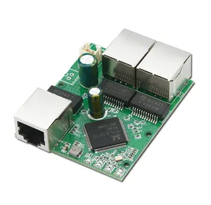 3 cổng đầy đủ Gigabit Micro chuyển đổi mô-đun cổng Ethernet PCB Board Sub hiển thị cổng truyền video Bo mạch chủ