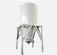 Équipement de séchage, de mélange et de chauffage pour granulés, flocons et morceaux de plastique PE PET, avec réducteur d'humidité et mélangeur-sécheur à trémie verticale