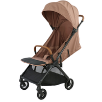 Poussette pour bébé compacte et légère facile à plier Landau/Buggy en tissu adapté aux voyages pour une utilisation en avion