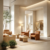 Vente au détail meubles affichage Island Desk Casual Apparel Store accessoires show Desk