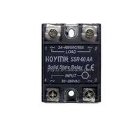Relais statique monophasé HOYMK Yangming SSR-10AA/25AA/40AA/50AA/60AA/75AA/80AA-H 24-380VAC/90-480VAC pour contrôle AC, fabriqué en Chine