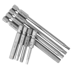 T25 an ninh bit thiết lập giả mạo bằng chứng tuốc nơ vít khoan bit từ Torx phẳng đầu 1/4 "Hex điều khiển bit 100 mét chiều dài - Product Image 3