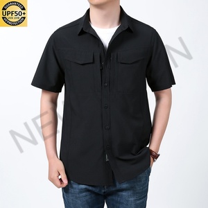 Chemise de camping personnalisée pour homme, séchage rapide, protection UPF 50, respirante, manches courtes, pour la pêche et la randonnée - Product Image 5