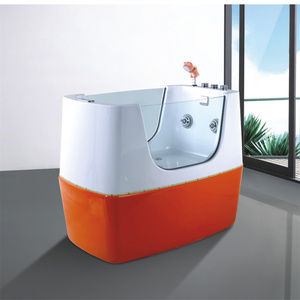 Nouvelle conception Aqua Gallery, <span class=keywords><strong>baignoire</strong></span> bébé autoportante en acrylique avec massage, température constante, <span class=keywords><strong>bleu</strong></span>, design mignon pour enfants, <span class=keywords><strong>baignoire</strong></span> bébé - Product Image 5