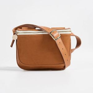 กระเป๋าคาดเอวหนังวีแกนแบบพกพาสำหรับผู้หญิง ปิดด้วยซิป แฟชั่นลำลอง สะพายข้าง กันน้ำ เหมาะสำหรับการเดินทาง - Product Image 1