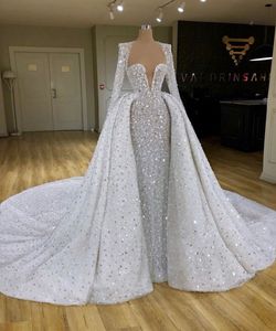Nuevo Vestido de Novia Bohemio Corte A, Superventas, Tallas Grandes, Vestido de Encaje Personalizado para Novia con Cola Capilla - Product Image 1