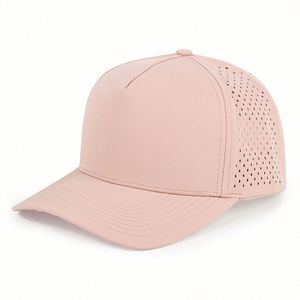 Casquette de baseball perforée imperméable de haute qualité en gros, en stock, avec logo brodé personnalisé et découpe laser - Product Image 5