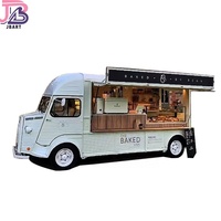 Camion de restauration électrique rétro créatif à quatre roues, stand commercial, véhicule multifonctionnel pour snacks, sélectionné avec soin