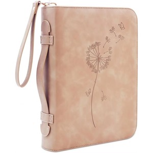 Estuche de transporte con diseño floral, muestra gratuita de fábrica, bolsa protectora para Biblia de cuero PU, funda para Biblia. - Product Image 1