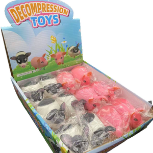 Mignon belle forme de cochons doux presser sensoriel Fidget jouet décompression soulagement de l'anxiété Anti-Stress TPR rebond lent enfants unisexe - Product Image 5