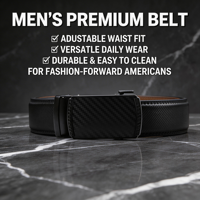 Ceinture Homme Premium en Cuir de Vachette Pleine Fleur avec Boucle en Alliage – Décontractée, Professionnelle, Durable et Ajustable pour Jeans et Tenues Habillées