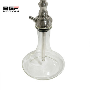 Venta al por mayor diseño único buena calidad 63CM <span class=keywords><strong>Maklaud</strong></span> Hookah plata Shisha fumar Set Hookah sin botella - Product Image 5