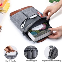Étui de protection pour Bible en polyester classique, personnalisé en usine, avec fermeture éclair, résistant à l'eau, design portable, porte-stylos, bandoulière