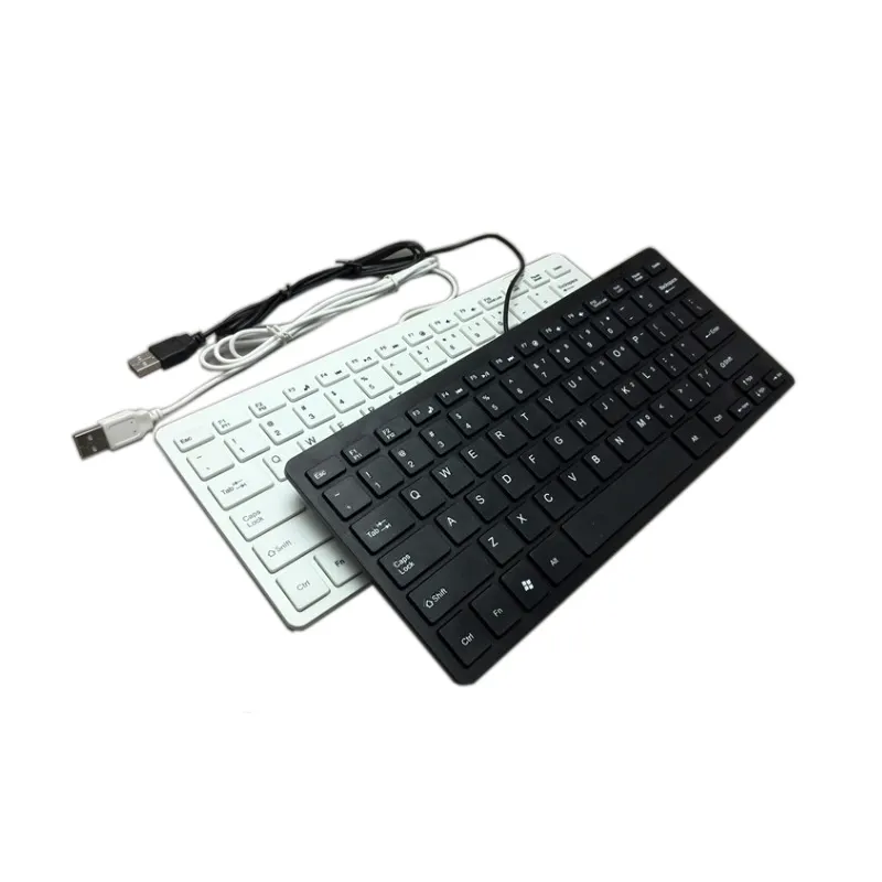 Best selling Plug and Play 1.5m Cable Mini 78Keys USB wired keyboard for office PC