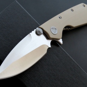 มีดพับใบมีดเหล็ก D2 รุ่นใหม่ล่าสุด ด้ามจับ G10 พร้อมระบบล็อคแบบปุ่ม มีดอเนกประสงค์ EDC สำหรับตั้งแคมป์ กิจกรรมกลางแจ้ง OEM DIY - Product Image 4