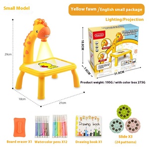 儿童塑料写字板书桌玩具长颈鹿卡通画桌礼品 - Product Image 6