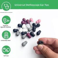 Coussinets d'oreille en silicone souple en forme de gourde pour stéthoscope, embouts de remplacement, protections d'écouteurs, plusieurs couleurs, accessoire médical