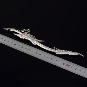 Modello di Arma Anime Fengyun Huai Kong Tian Zui 22CM <span class=keywords><strong>Ornamento</strong></span> Artigianale Interamente in Metallo Made in China Compleanno Bear the Crime of Space - Product Image 4