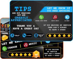 Punta de Venta caliente y señal de prohibido fumar para uso de taxis y conductores Calificación de conductor de <span class=keywords><strong>taxi</strong></span> Señal de Punta compartida para viajes apreciados - Product Image 6