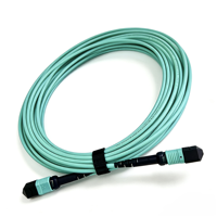 Cordon de brassage fibre optique MPO 10G à faible insertion, 1 fibre, 10 m, multimode OM3 OM4 OM5, câble tronc MOP MTP pour usage télécom, certifié ISO9001