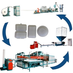 Dùng một lần hoàn toàn tự động PS Tấm bọt container lấy đi ăn trưa thực phẩm đóng gói Hộp máy làm - Product Image 1