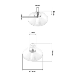 Ventouses <span class=keywords><strong>en</strong></span> PVC robustes réglables M4/M5/M6/M8, ventouses pour <span class=keywords><strong>verre</strong></span> avec fonction antidérapante, coussinets <span class=keywords><strong>de</strong></span> suspension réutilisables pour bureau et <span class=keywords><strong>table</strong></span> - Product Image 3