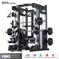 Máquina de acero multifuncional comercial Smith, entrenador cruzado en cuclillas para entrenamiento de pecho y brazo, equipo de ejercicio de gimnasio en casa