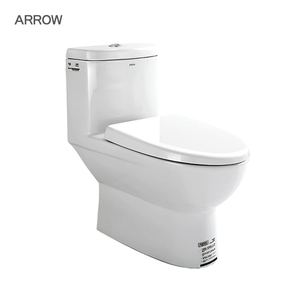 Bán buôn thiết bị vệ sinh một mảnh nhà vệ sinh phòng tắm washdown WC <span class=keywords><strong>commode</strong></span> sàn gốm gắn nhà vệ sinh bát - Product Image 2