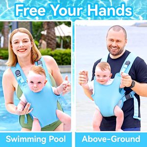Mochila Portabebés de Neopreno Impermeable para Buceo, Ajustable, Orientación Frontal, para Piscina y <span class=keywords><strong>Playa</strong></span> - Product Image 4