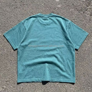 T-shirt personnalisé pour homme, effet délavé, vintage, effet soleil, déchiré, col rond, 100% coton, personnalisable - Product Image 1